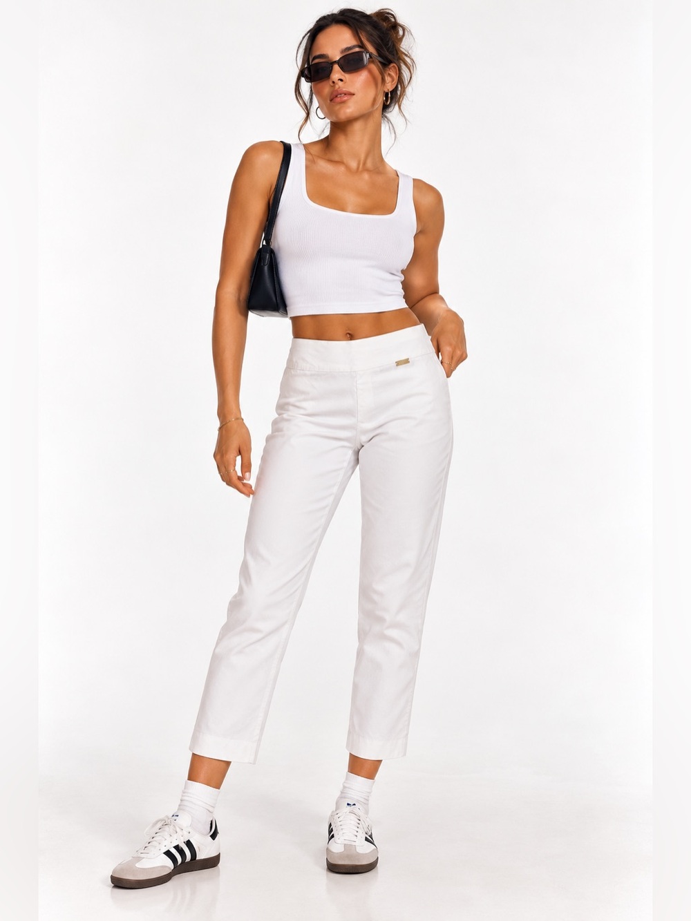 90's Y2K Style INC International Concepts Cropped White Pants